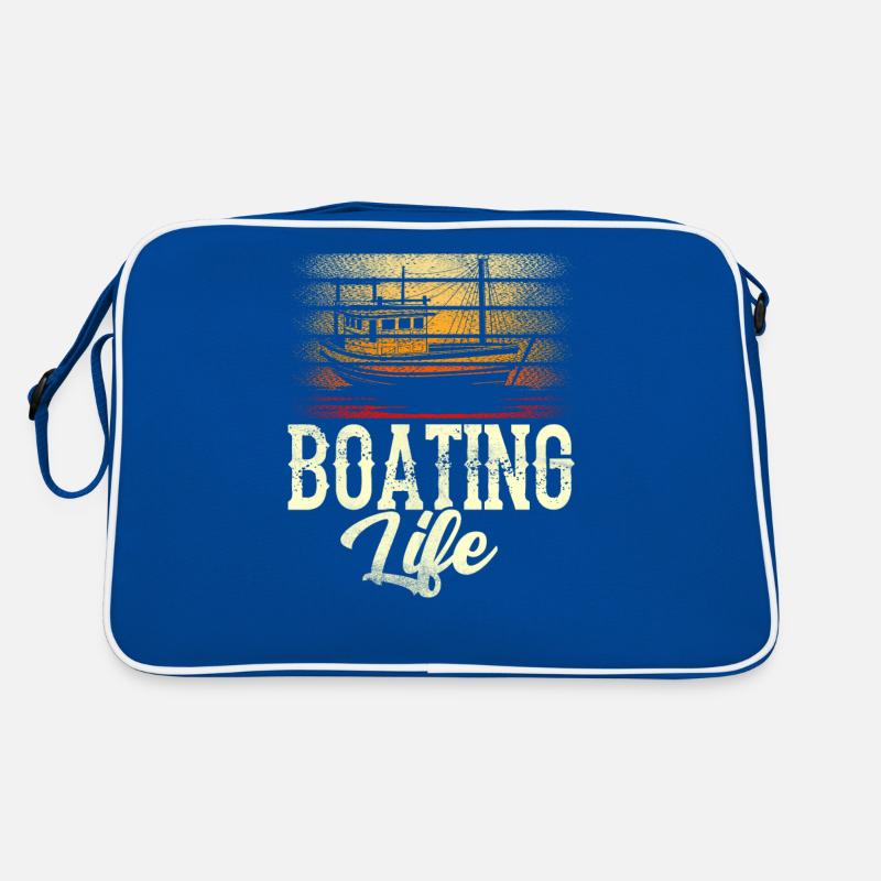 Bootfahren Leben Yacht Segelboot Boot Schiff Retro Tasche