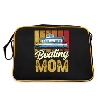 Boating Mother Yacht Boating BoatIng Boat - Retro Bag - black/gold - Back