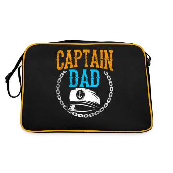 Capitaine Papa Bateau Bateau Bateau Voilier - Sac Retro - noir/or - Dos