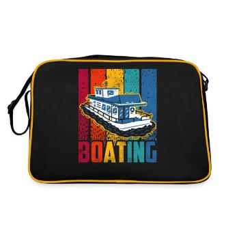 Bateau Voilier Bateau Bateau Yacht - Sac Retro - noir/or - Dos