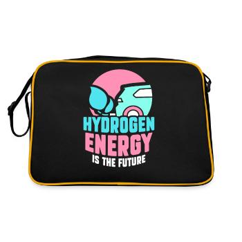 Energy from hydrogen is the future Hydrogen - Retro Bag - black/gold - Back