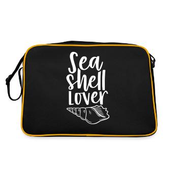 Shell Lovers Shells Shell Collectors Collecting - Retro Bag - black/gold - Back