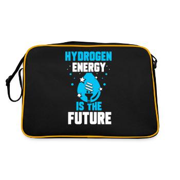Energy from hydrogen is the future Hydrogen - Retro Bag - black/gold - Back