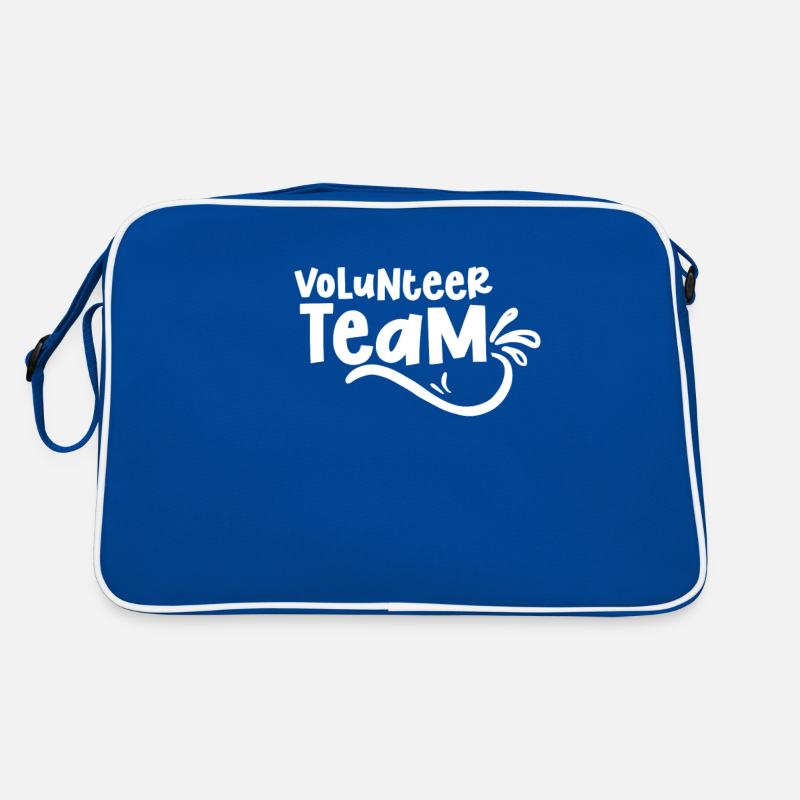 Freiwilligen Team Freiwillig Freiwilliger Beruf Retro Tasche