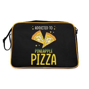 Pizza à l’ananas accro - Sac Retro - noir/or - Dos