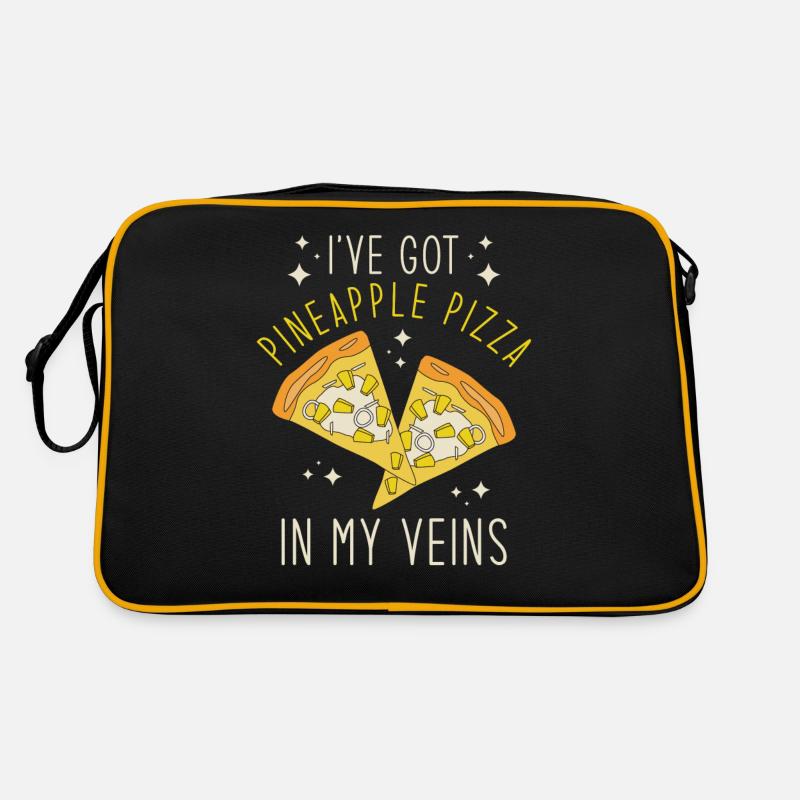 Ich Habe Ananaspizza In Meinen Adern Retro Tasche