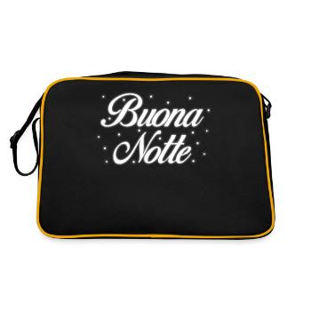 Buona Notte Italie Italien Bonne Nuit - Sac Retro - noir/or - Dos