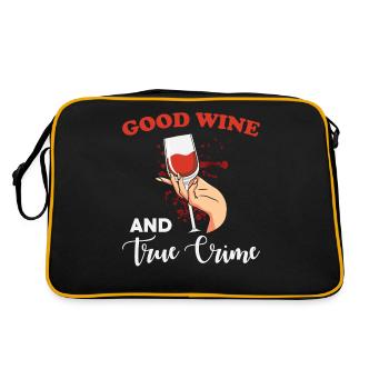 Du bon vin et de vrais crimes - Sac Retro - noir/or - Dos