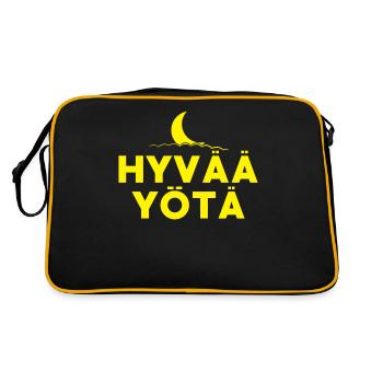 Hyvää yötä Finlande Finnois Bonne Nuit - Sac Retro - noir/or - Dos