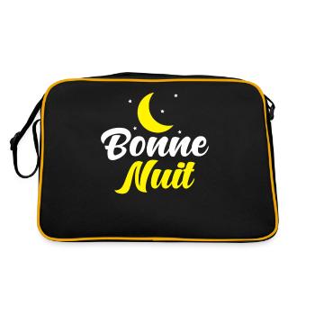 Bonne Nuit French Good Night - Sac Retro - noir/or - Dos