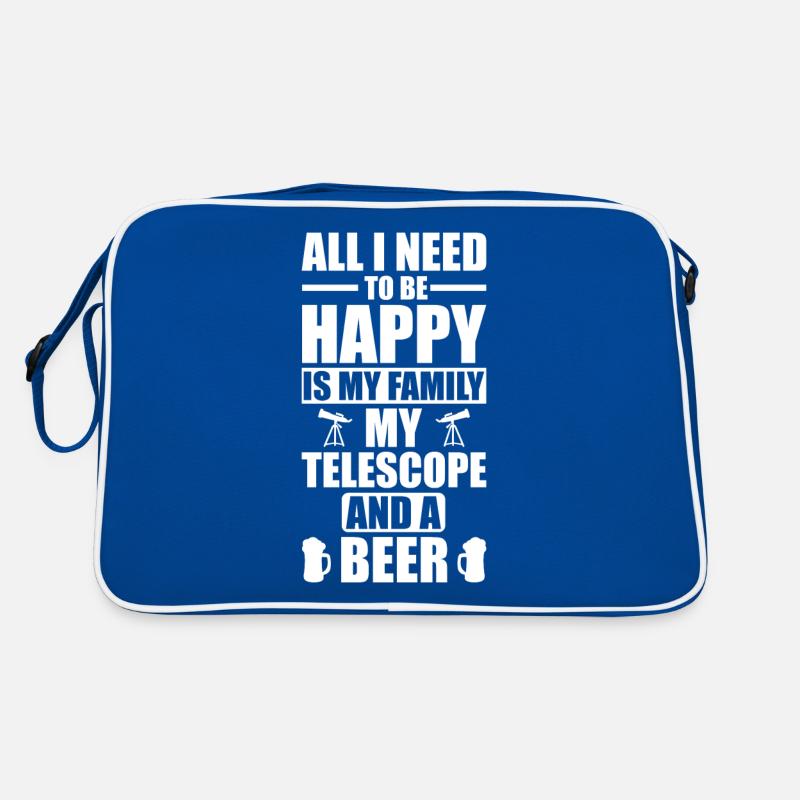 Astronomie Teleskop Astronom Geschenk Retro Tasche
