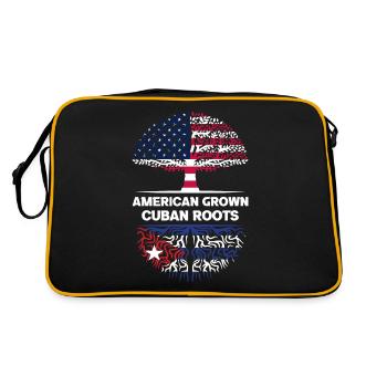 Racines cubaines cultivées aux États-Unis Ascendance cubaine - Sac Retro - noir/or - Dos