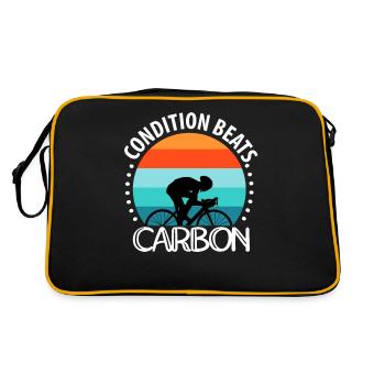 L’état bat le carbone - Sac Retro - noir/or - Dos