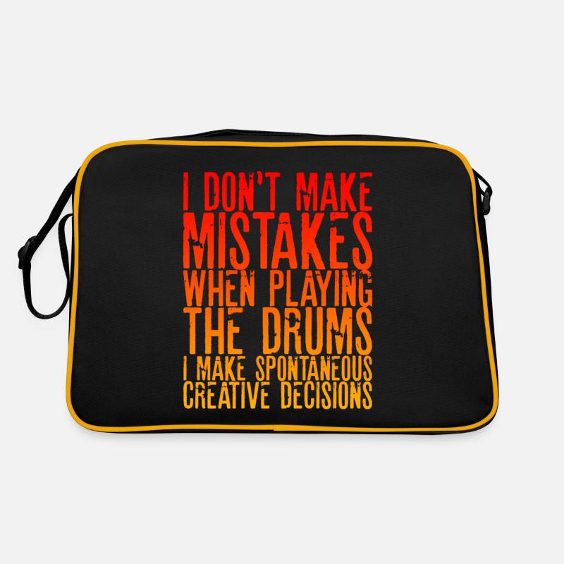 I Don't Make Mistakes When Playing The Drums 2 Retro Tasche