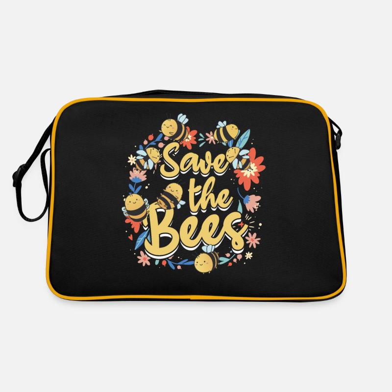 Save the Bees Beekeeper sweet bee and bees Retro Bag