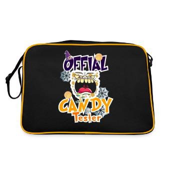 Candy Tester Lollipop Candy Halloween - Sac Retro - noir/or - Dos