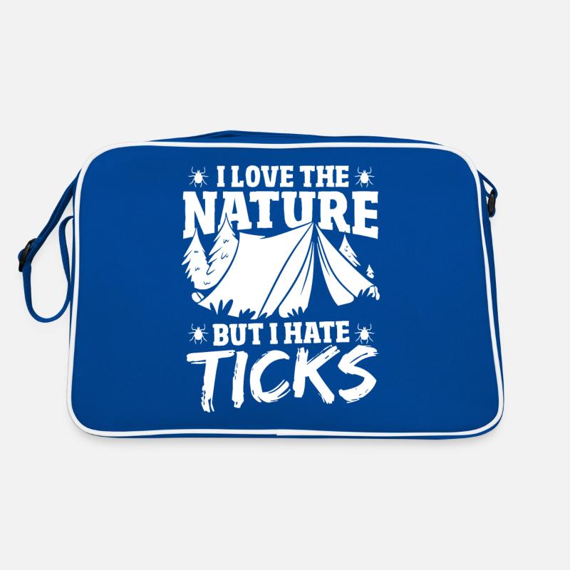 J’aime la nature, mais je déteste Ticks Camping Sac Retro