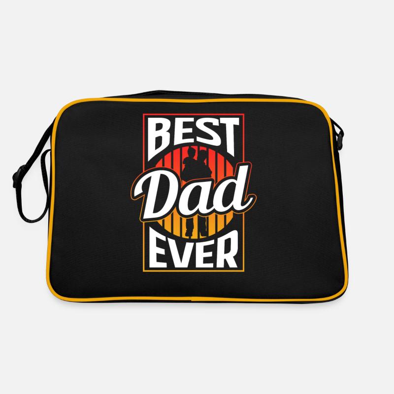 Best Father Ever Father Day Daddy Papa Retro Bag