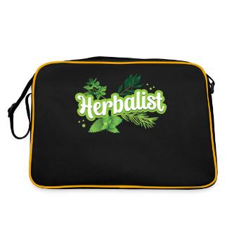 Herbalist Herb Herb Herb Garden - Retro Bag - black/gold - Back