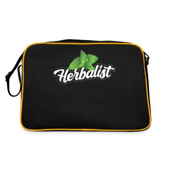 Herb Collector Herb Garden Herb Herbs - Retro Bag - black/gold - Back