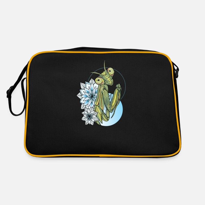 Praying Mantis I Mantis Insect Motif Retro Bag