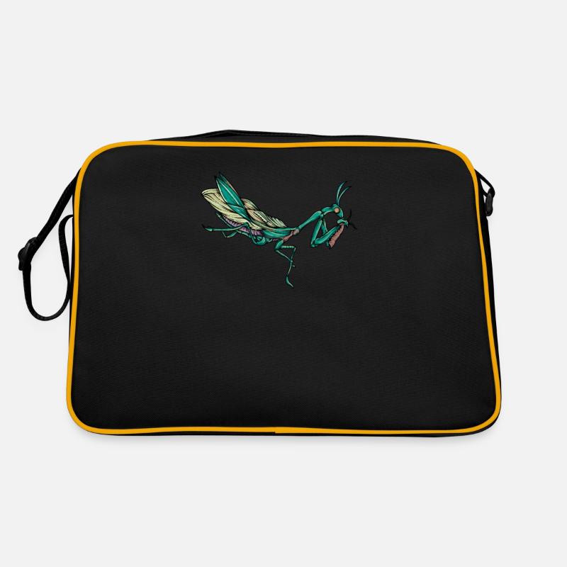 Praying Mantis I Mantis Insect Motif Retro Bag