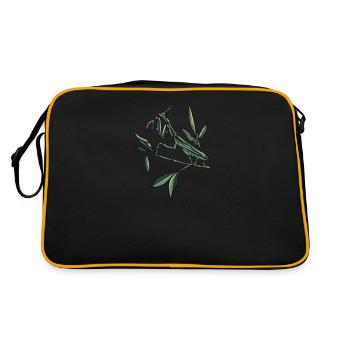 Mante religieuse I Mante Insect Motif - Sac Retro - noir/or - Dos