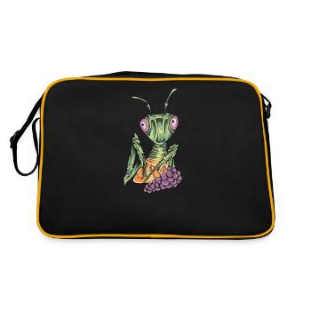 Mante religieuse I Mante Insect Motif - Sac Retro - noir/or - Dos