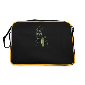 Mante religieuse I Mante Insect Motif - Sac Retro - noir/or - Dos