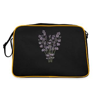 Lavande I équipe mariée Couronne florale mariage Boho - Sac Retro - noir/or - Dos