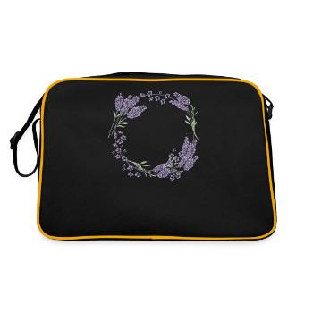 Lavender I Team Bride Fleur Couronne Mariage Boho - Sac Retro - noir/or - Dos