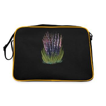 Lavender I Team Bride Fleur Couronne Mariage Boho - Sac Retro - noir/or - Dos