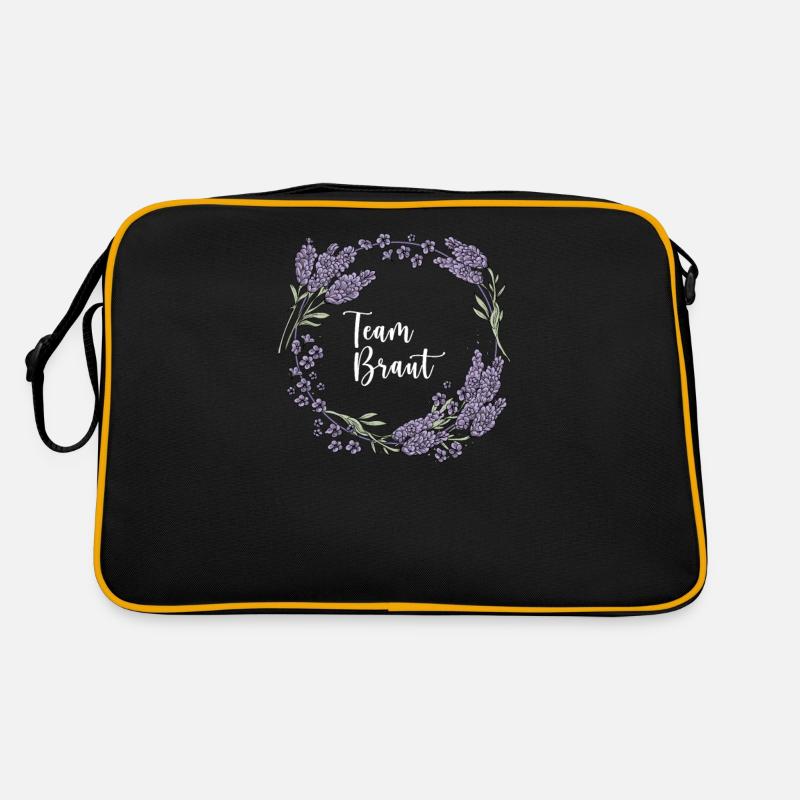 Lavender I Team Bride Flower Wreath Wedding Boho Retro Bag