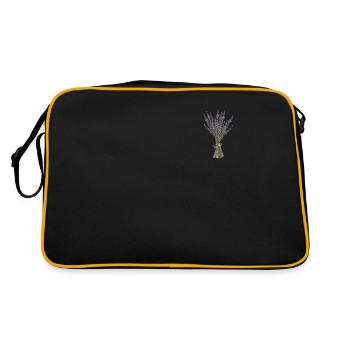 Lavender I Team Bride Fleur Couronne Mariage Boho - Sac Retro - noir/or - Dos
