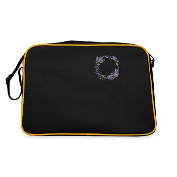 Lavande I équipe mariée Couronne florale mariage Boho - Sac Retro - noir/or - Dos