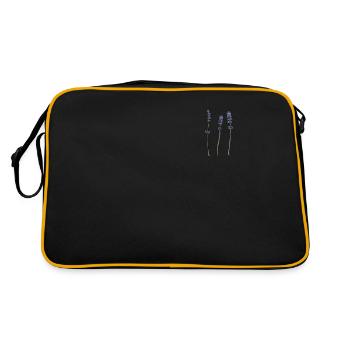 Lavande I équipe mariée Couronne florale mariage Boho - Sac Retro - noir/or - Dos