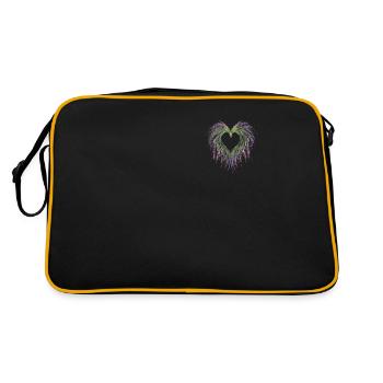 Lavender I Team Bride Fleur Couronne Mariage Boho - Sac Retro - noir/or - Dos