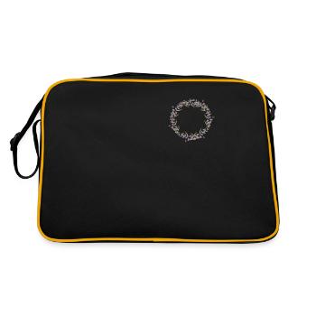 Lavender I Team Bride Fleur Couronne Mariage Boho - Sac Retro - noir/or - Dos