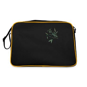Mante religieuse I Mante Insect Motif - Sac Retro - noir/or - Dos