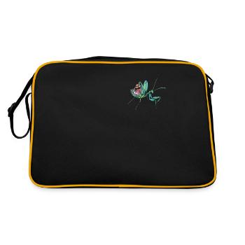 Mante religieuse I Mante Insect Motif - Sac Retro - noir/or - Dos