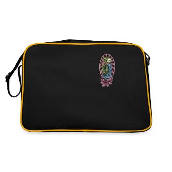 Mante religieuse I Mante Insect Motif - Sac Retro - noir/or - Dos