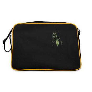Mante religieuse I Mante Insect Motif - Sac Retro - noir/or - Dos