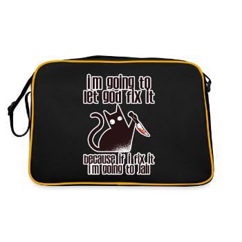 Parce que si je le répare, je vais en prison 2 - Sac Retro - noir/or - Dos