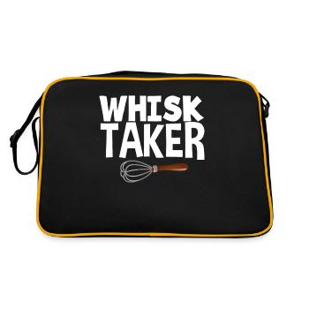 Funny Hobby Baker Gift - Retro Bag - black/gold - Back