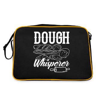 Funny Hobby Baker Gift - Retro Bag - black/gold - Back