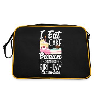 Funny Hobby Baker Gift - Retro Bag - black/gold - Back