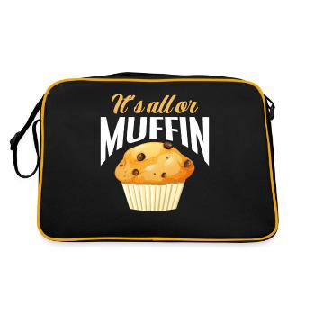 Funny Hobby Baker Gift - Retro Bag - black/gold - Back