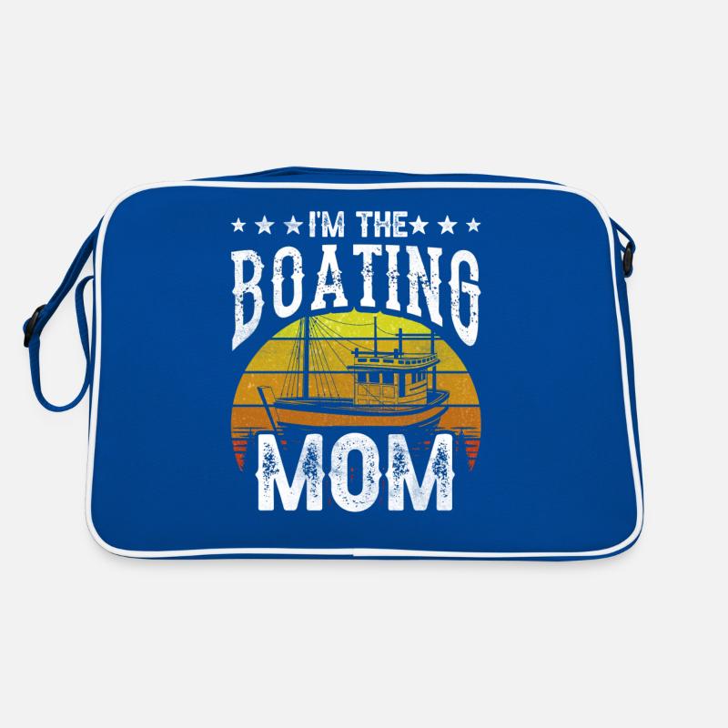 Ich Bin Die Bootfahrende Mutter Boot Bootfahren Retro Tasche