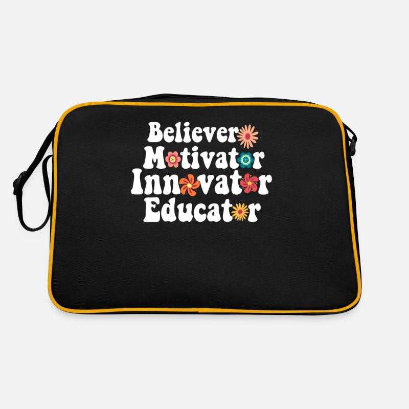 Believer Motivator Innovator Educator Groovy Sac Retro