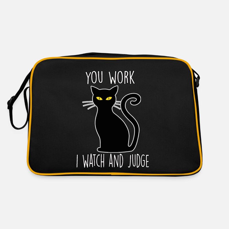 Propriétaire de chat Cadeau Mignon Lazy Cat Outfit Sac Retro